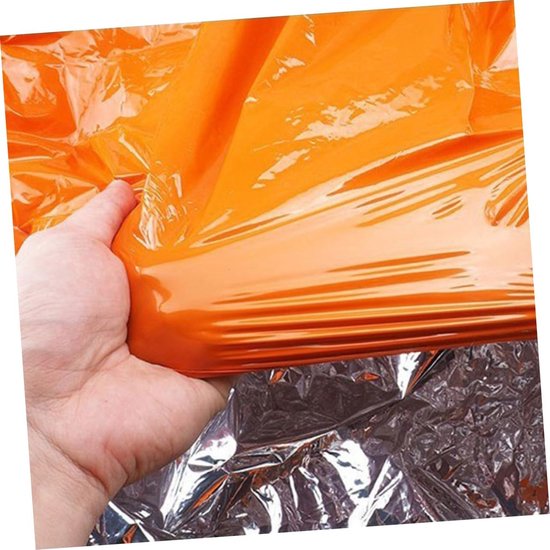 Slaapzak Set - Kampeeruitrusting - Buitenactiviteiten - Waterdicht Ontwerp - 203 cm - Oranje van Merkloos — afbeelding 2
