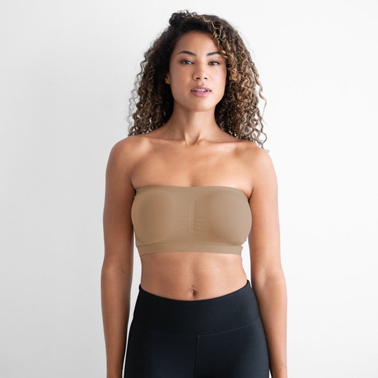 Soutien-gorge bandeau beige - XS