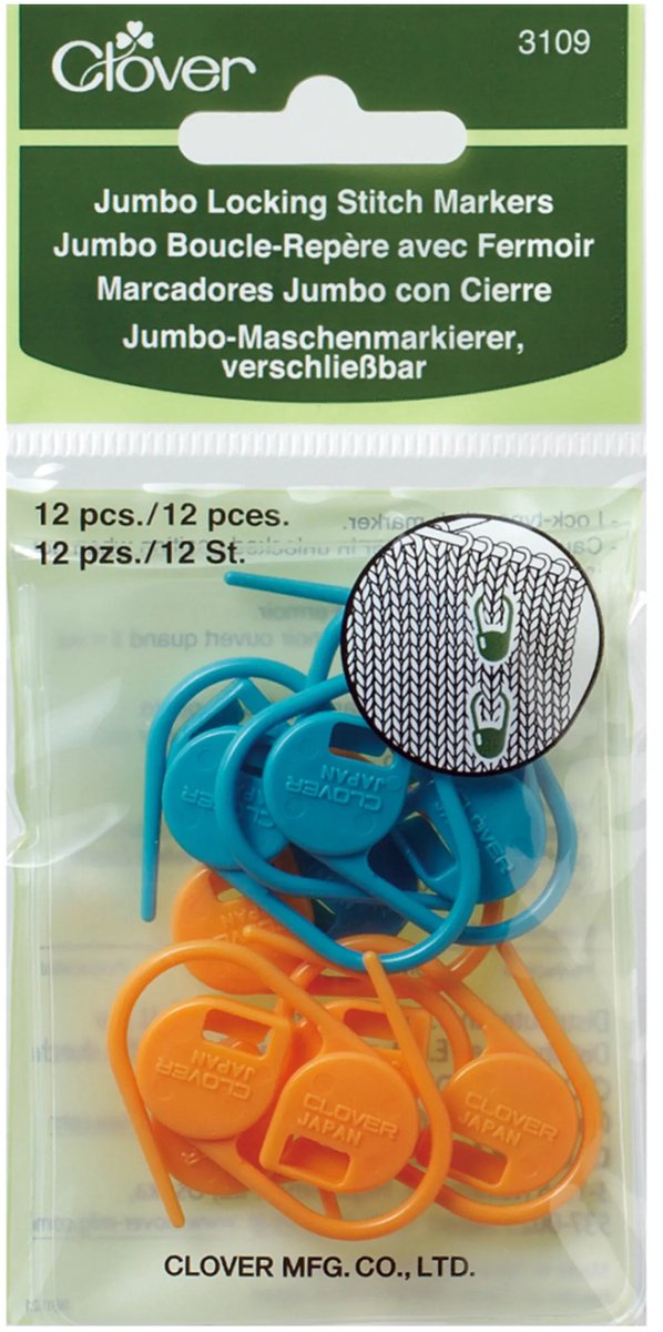 Jumbo locking stitch markers