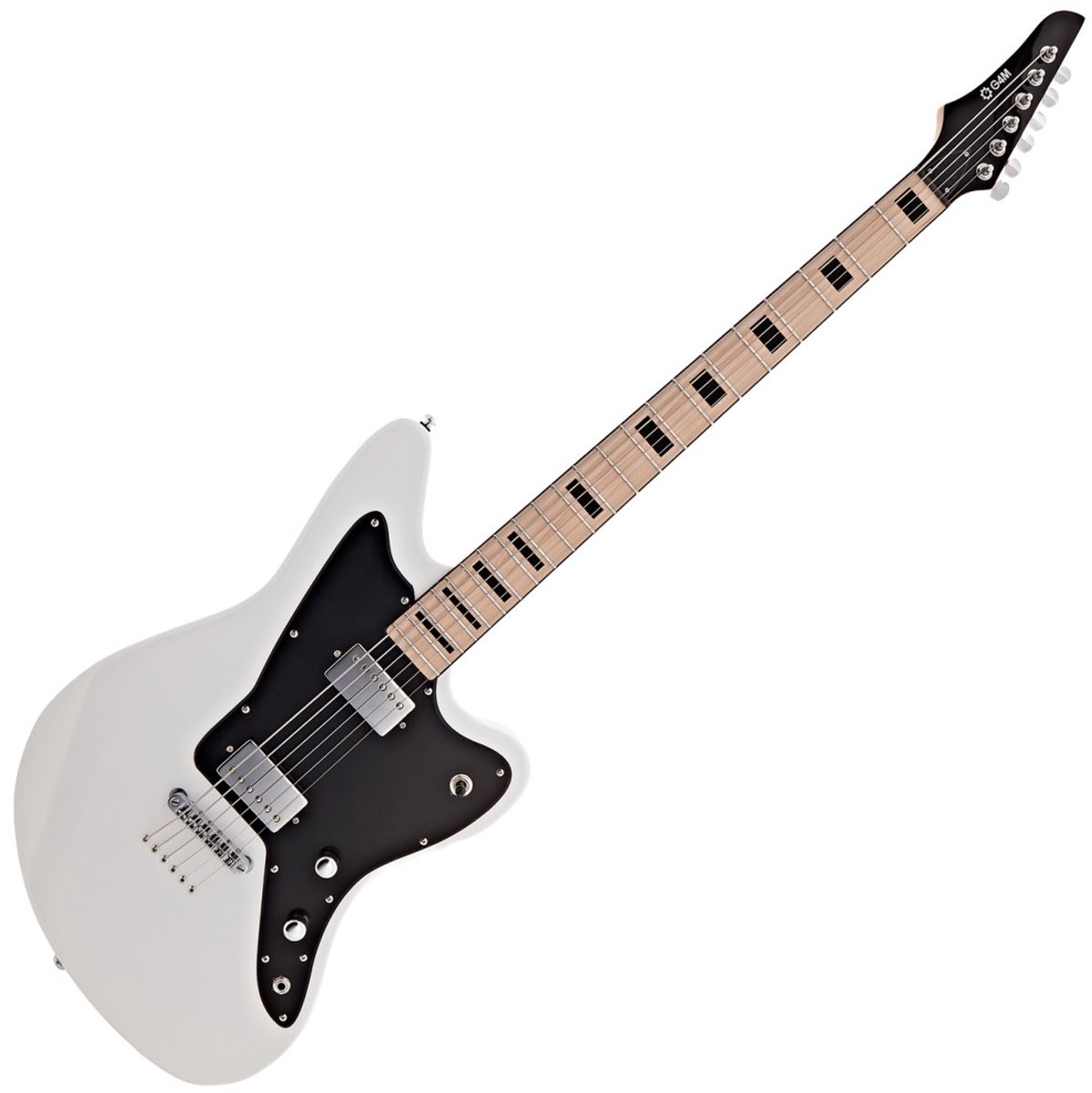 G4M 638 Baritone VI elektrische gitaar, wit