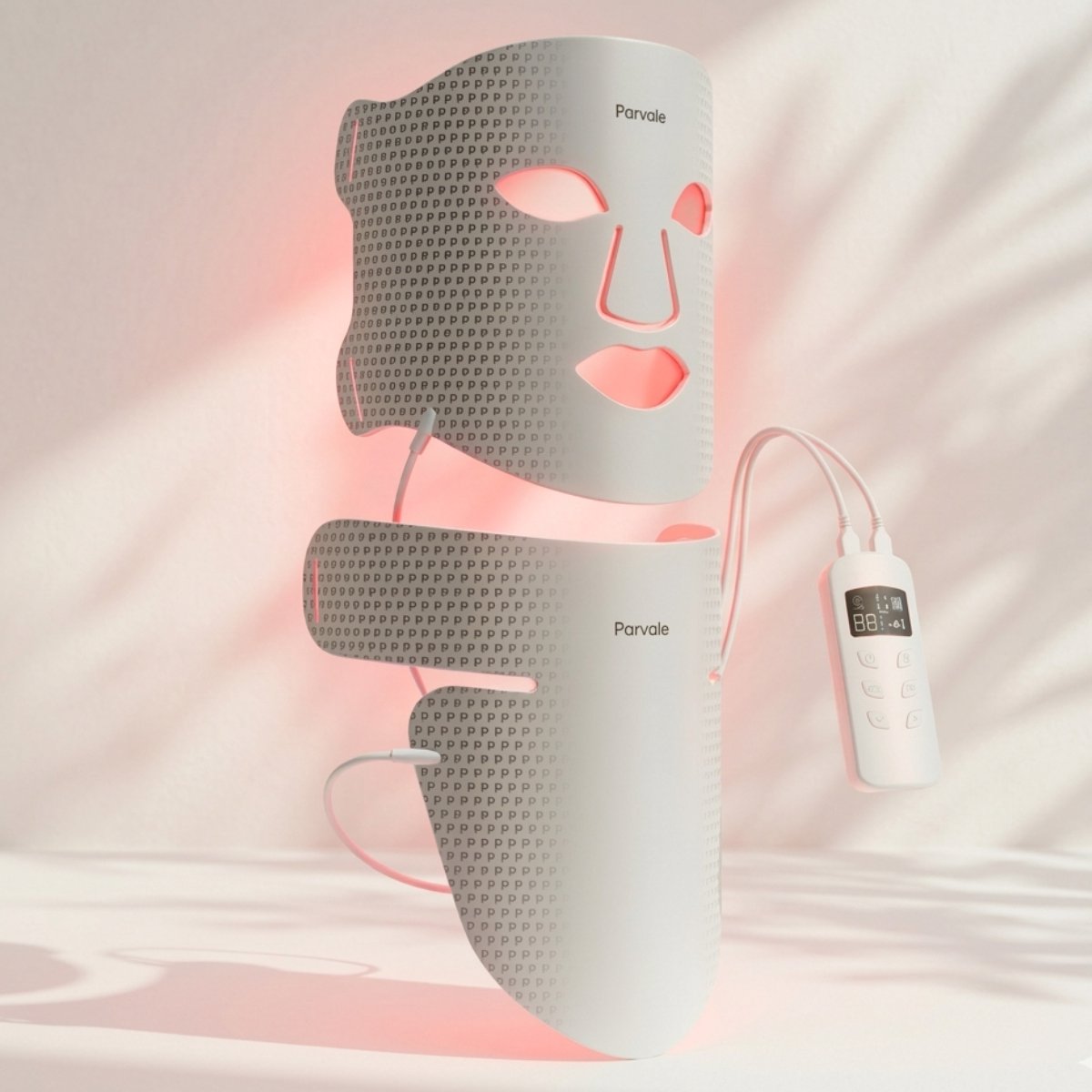 PARVALE® Led Masker Lichttherapie Duo - Led Masker - Led Gezichtsmasker - Collageen Masker - Red Light Mask - Red Light Therapy - Rood Licht Masker - Red Light Therapy Face Mask