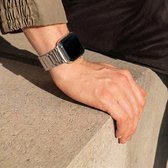 Mat Titanium bandje - Geschikt voor Apple Watch 1, 2, 3, 4, 5, 6, 7, 8, 9, 10, 11 (42 mm), SE - 38/40/41 mm - Zilver