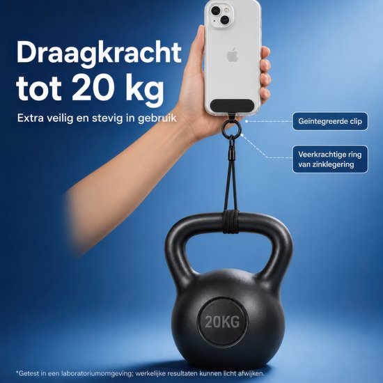 Cordon paracorde Heavy Duty – Lanière porte-clés – Cordon téléphonique universel/chaîne téléphonique – Lanière – Support pour carte/clés – Lanière de téléphone/mobile – Lanière – Collier porte-carte d'identité