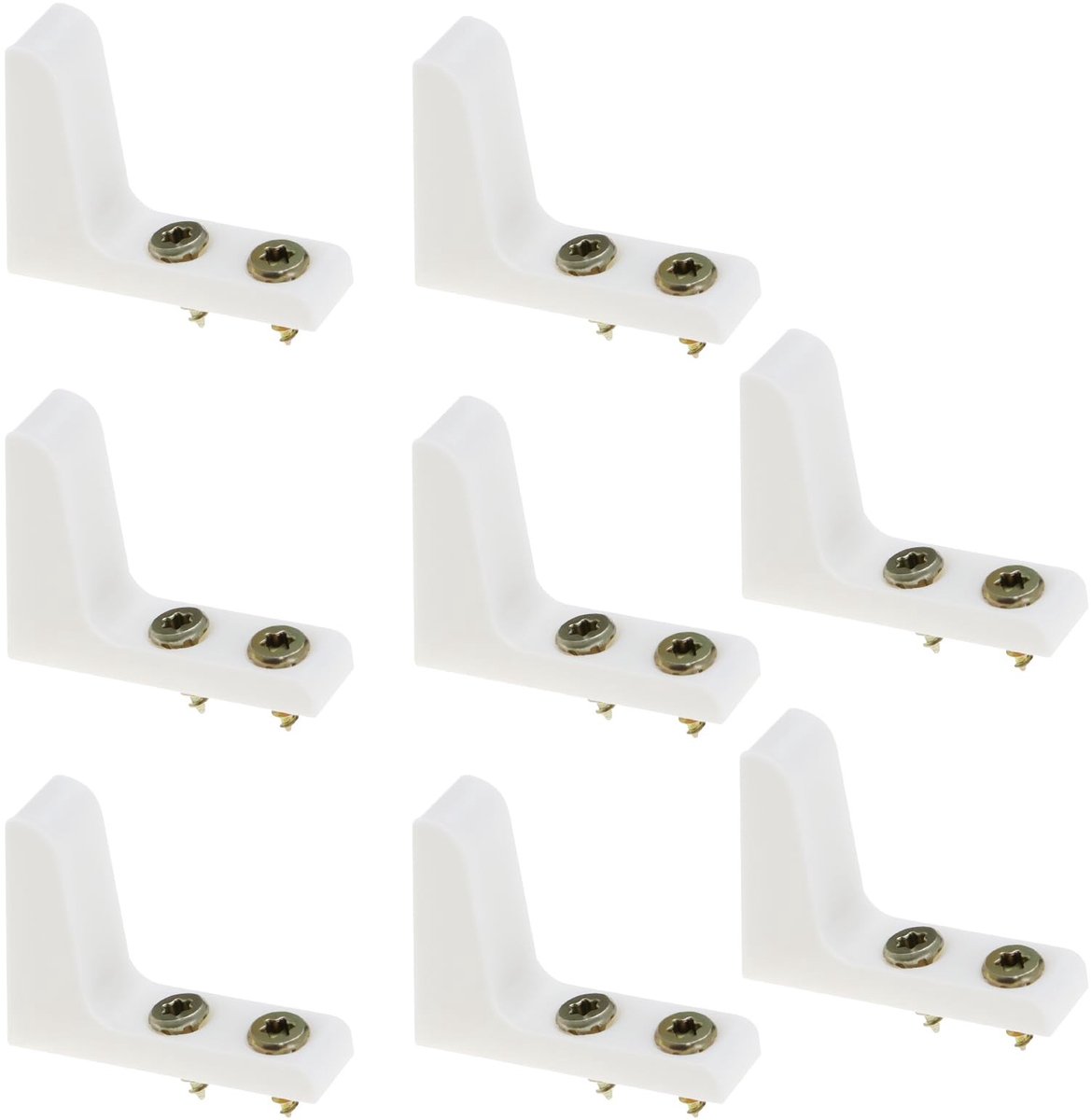 Dailygoods- WC Stoelstabilisatoren 4 Paar - Antislip Bumpers - Kunststof - Bevestigingsset met Schroeven - Voor Houten Toiletzittingen - Eenvoudig te Installeren - Toiletbril