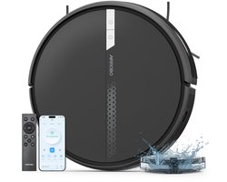 AIRROBO G60 – Robotstofzuiger - voor nat en droog gebruik – met dweilfunctie – combineert vegen, stofzuigen en dweilen in één apparaat – krachtige zuigkracht van 4000 Pa – intelligente gyroscoopnavigatie