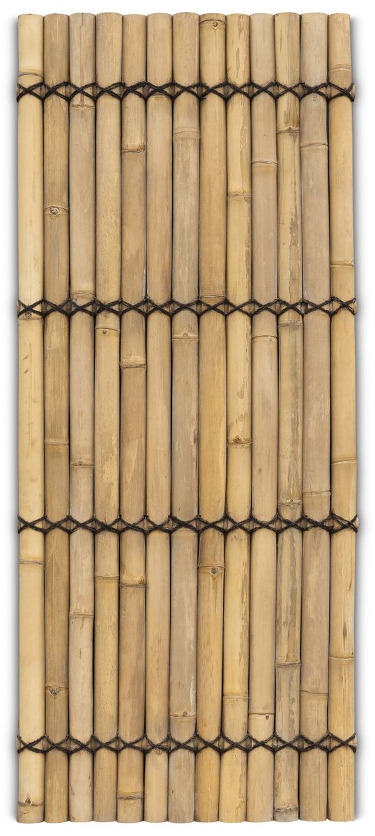 Bamboe schutting halfrond - 90 x 220 cm - Naturel - Eviro Bamboe
