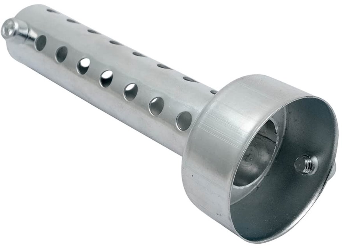Elzusha - Moto DB Universele Silent Uitlaat - Geluidsreductie - 48mm - Hoogwaardige kwaliteit - Voor motoren - Zilver