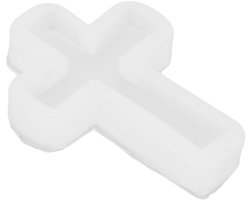 Dailygoods - 10 Stuks Hanger Siliconen Mal - DIY Kruis Hars Gieten Mal - Transparant - Eco Vriendelijke Kaars Schimmel - Gemakkelijk Ontvormen - Perfe