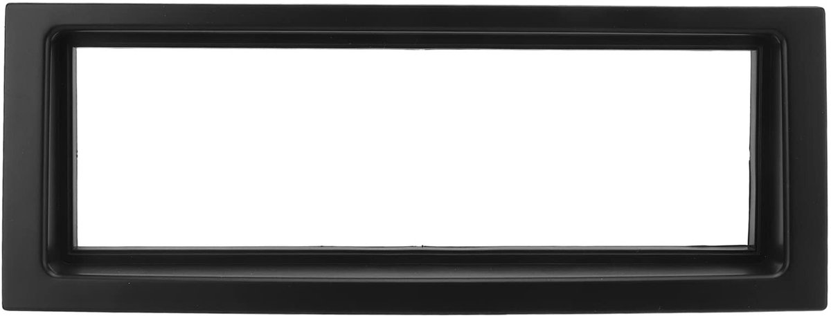 Elzusha - Autoradio Fascia - Dubbel Din Dashboard - Hoogwaardige Vervanging - Zwart - ABS Materialen - Perfecte Compatibiliteit