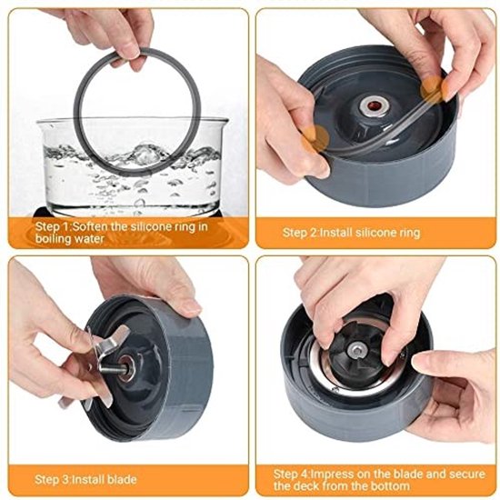 Elzusha - Vervangende Sapcentrifuge - Roestvrijstalen Lemmet - Vaatwasserbestendig - Wit - Accessoire voor Mixer - Geschikt voor 600W en 900W van Elzusha — afbeelding 5