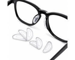 Consumerce® Set van 10 Siliconen Neuspads voor Bril - Wit - Neusvleugels voor Bril - Zelfklevend - Pads - Plakpads - Zonnebril - Anti-Slip - Festival - Zonnenbril - Dames en Heren