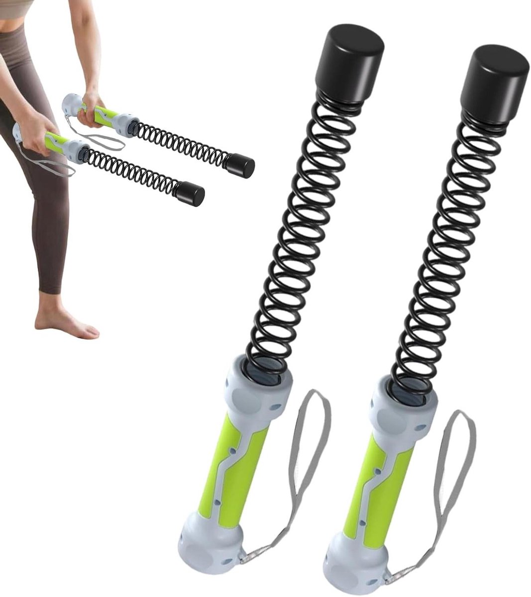 Fitness Touwen - Kracht Touw - Spierversteviging - Draadloos Ontwerp - ca. 800 gr - Groen