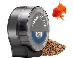 Automatische Vis Voeder - Aquarium Voederdispenser - Vis Voeren - 20 Compartimenten - 140 ml - Zwart