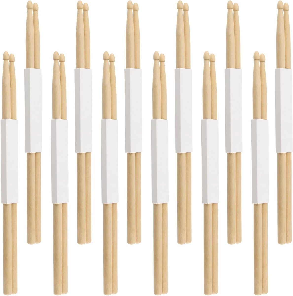 12 Paar 5A Drumsticks van Esdoornhout, Houten Drumsticks voor Drummen, Oefening en Optredens