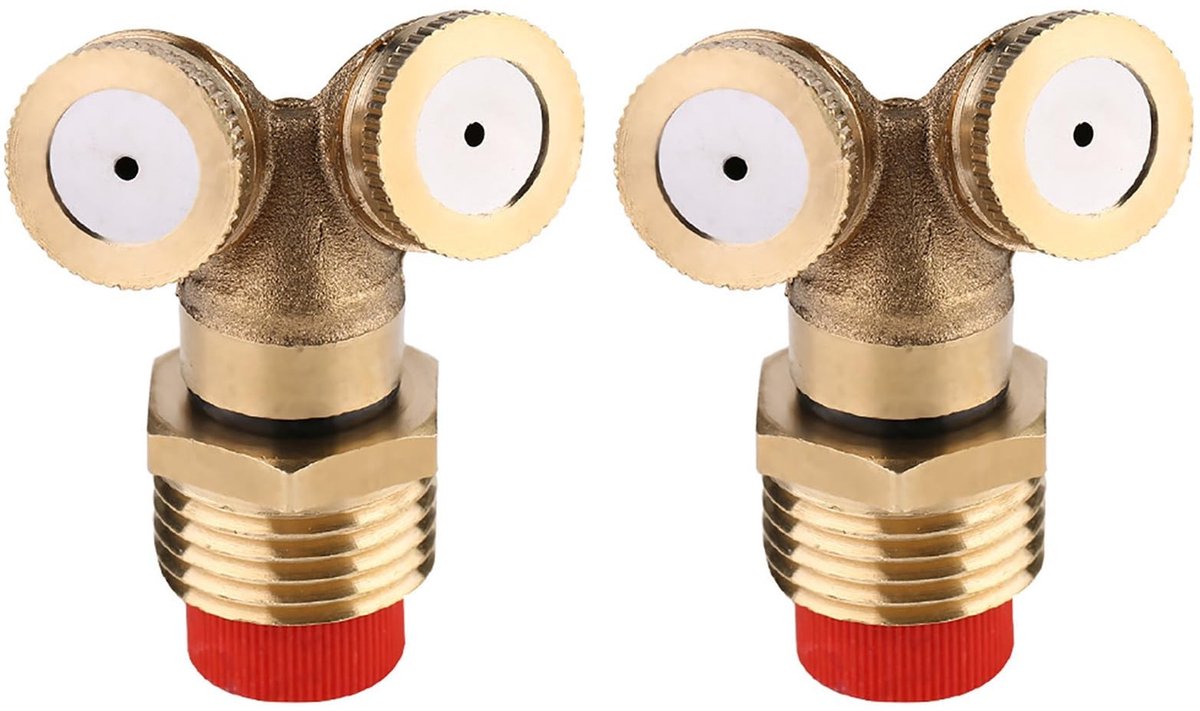 Allecto - Brass Spray Mist Sprayer - Tuinirrigatie - Duurzaam en robuust - Misting - Waterbesparend - Ideaal voor tuin en landbouw