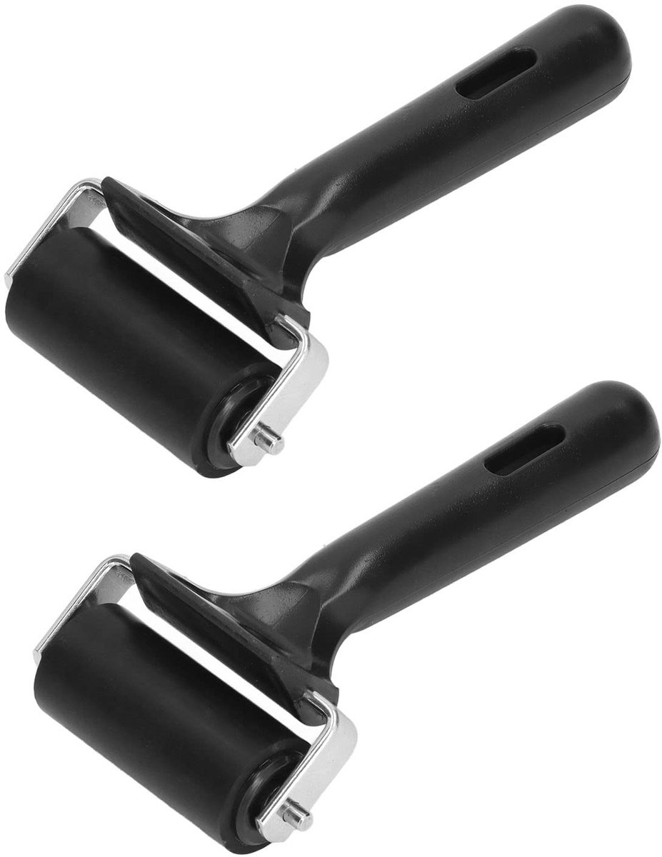 By shayne - Kunstroller - Rubber Kunstroller met Antislip Handvat - 6 cm - Voor Printen en Schilderen - Ideaal voor Hobbyisten - Geschikt voor Divers.