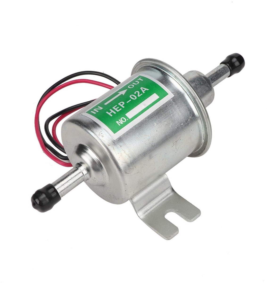 Smoakez - Brandstofpomp - Elektrische brandstofpomp - Eenvoudige installatie - Zilver - Universele 24V brandstofpomp - Geschikt voor auto en boot -...