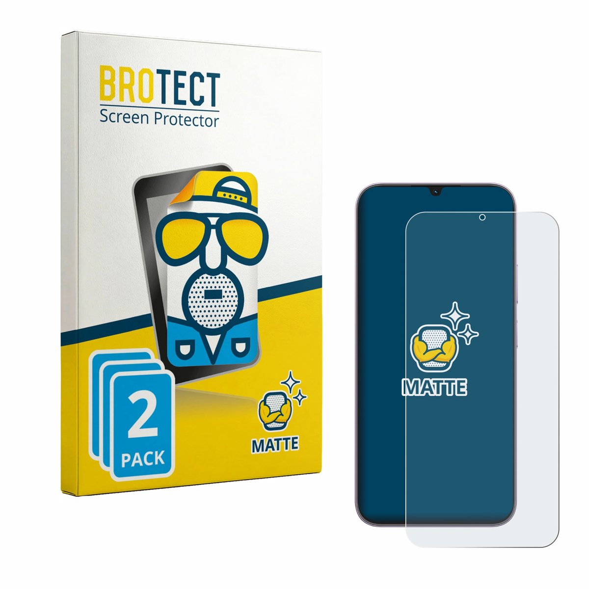 BROTECT - Screenprotector voor realme C100i - Folie Beschermfolie matte 2 Stuks