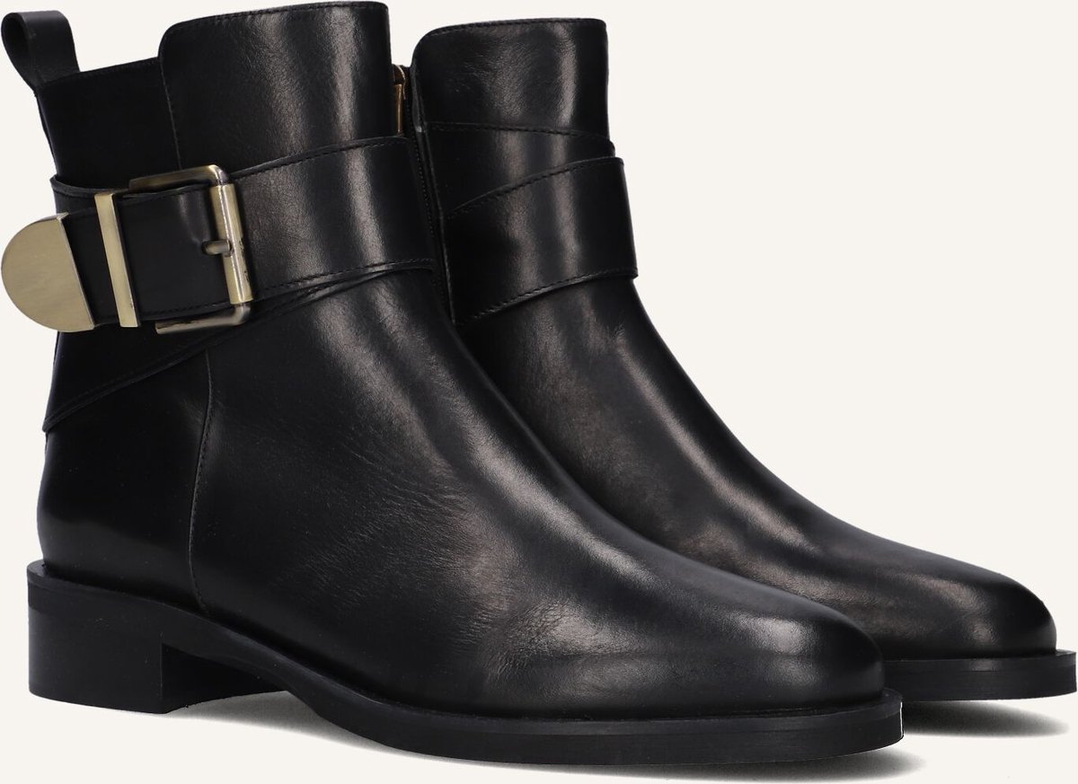 LINA LOCCHI 2232 Enkellaarsjes - Enkelboots met rits - Dames - Zwart - Maat 41