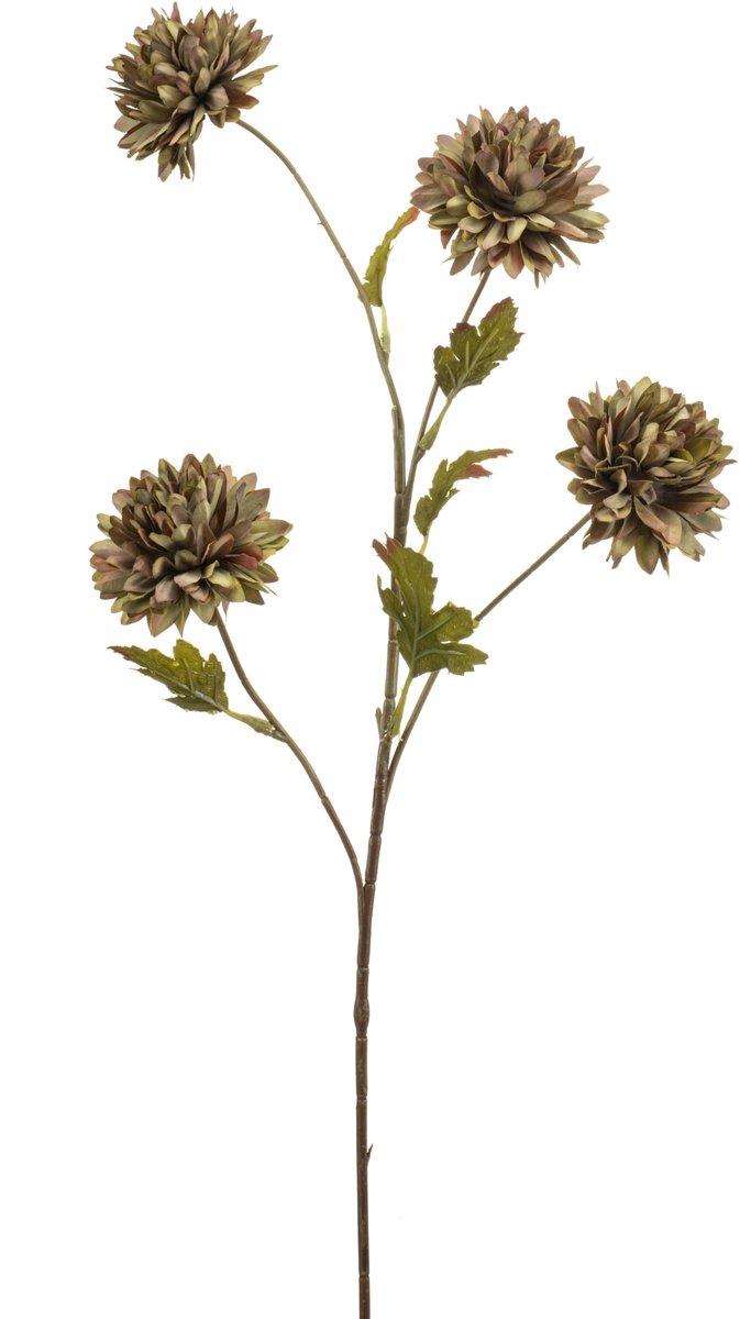 Kunstbloem Chrysantum - Realistische Kunsttak - Decoratie Onderhoudsvrij