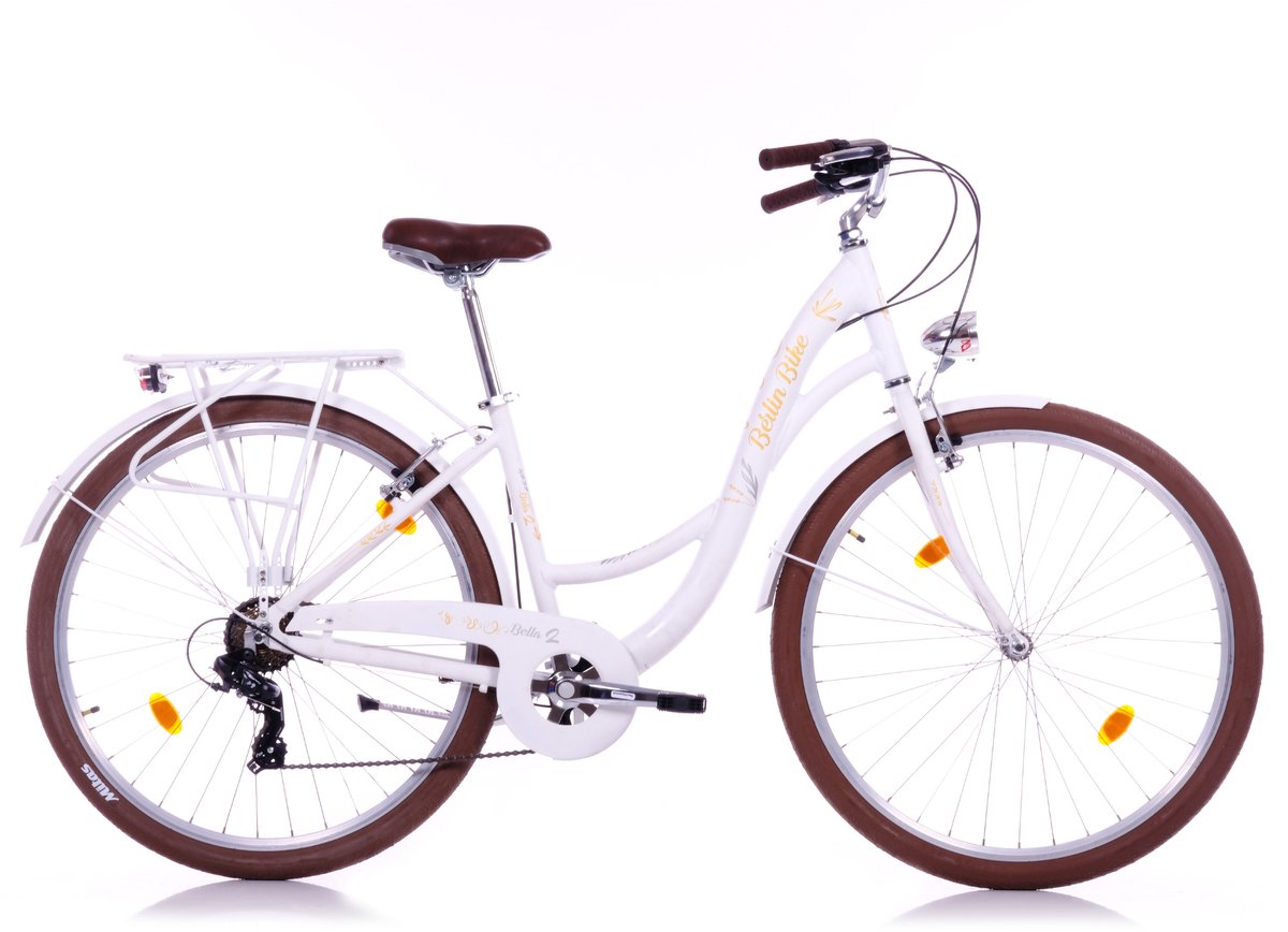 Berlin Bike Bella 2 28 Zoll 44 cm Dames 7-Gang V-Brakes wit