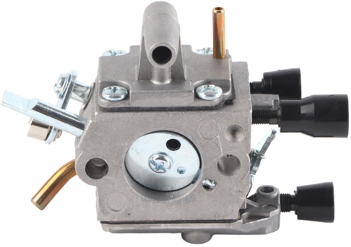 Jhubersproducts - Carburateur Carb voor Trimmer - Vervangingsonderdeel - Roestbestendig - Zilver - Geschikt voor FS120 FS200 FS250 - Ideaal voor tuino