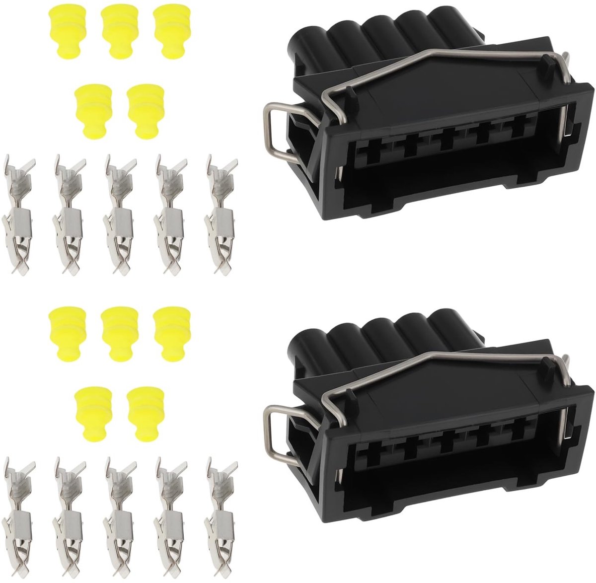 Livia home - Auto Coil Pack Connector - 5-Pin Female Plug - Set van 2 - Geschikt voor Golf Mk3 en Corrado - Betrouwbare Verbinding voor Auto-onderdele