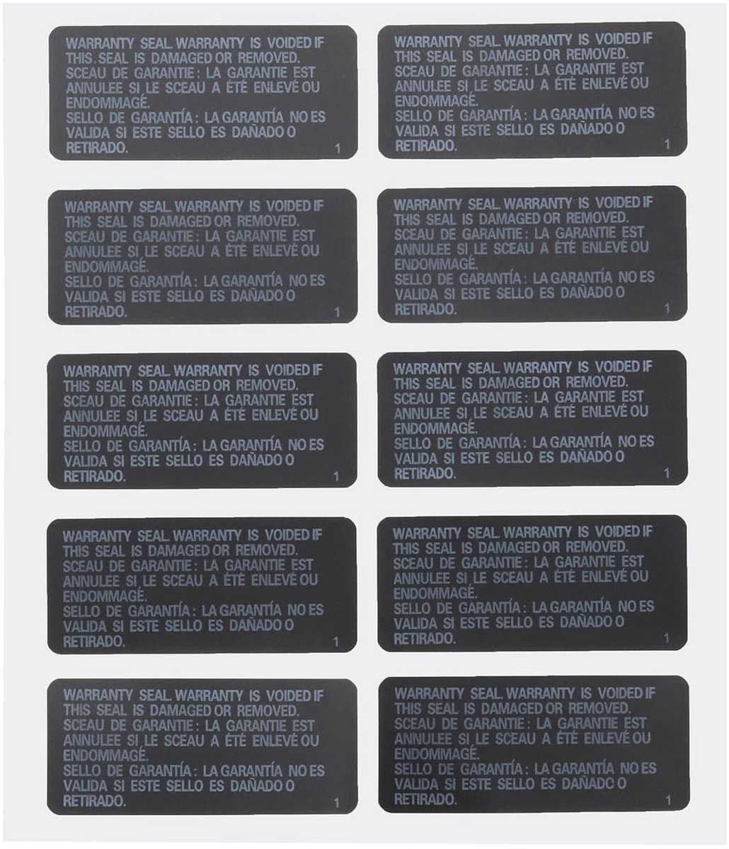 Livia home - Garantie zegel stickers - Anti-sabotage label - 33x15mm - Zwart - Voor PS3 - 10 stuks