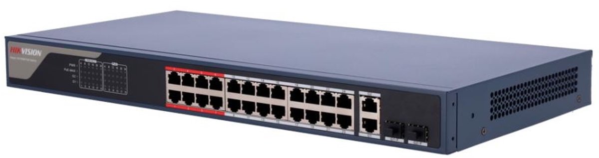 Hikvision DS-3E1326P-EI(B) - Netwerkswitch - Managed - PoE - Fast Ethernet