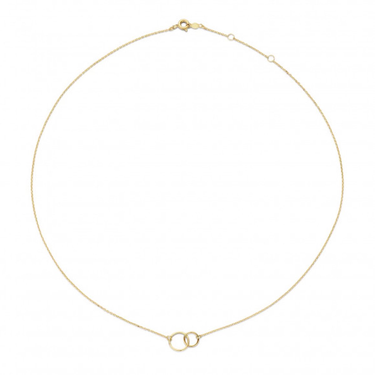 Jackie Double Circle Necklace 585