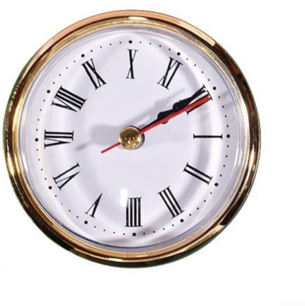65MM Quartz Klok Invoegbeweging, Ingebedde Klok Invoegvervanging, Ronde Quartz Beweging Miniatuur Klok DIY Onderdelen Romeinse Cijfers