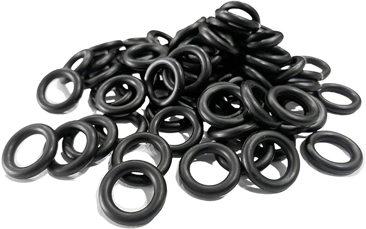 Vlemico - Nitril Rubber O-ringen - Afdichtingsringen - Duurzaam en slijtvast - Zwart - Rubber Washers - Voorkom lekken - Geschikt voor sanitair en ...