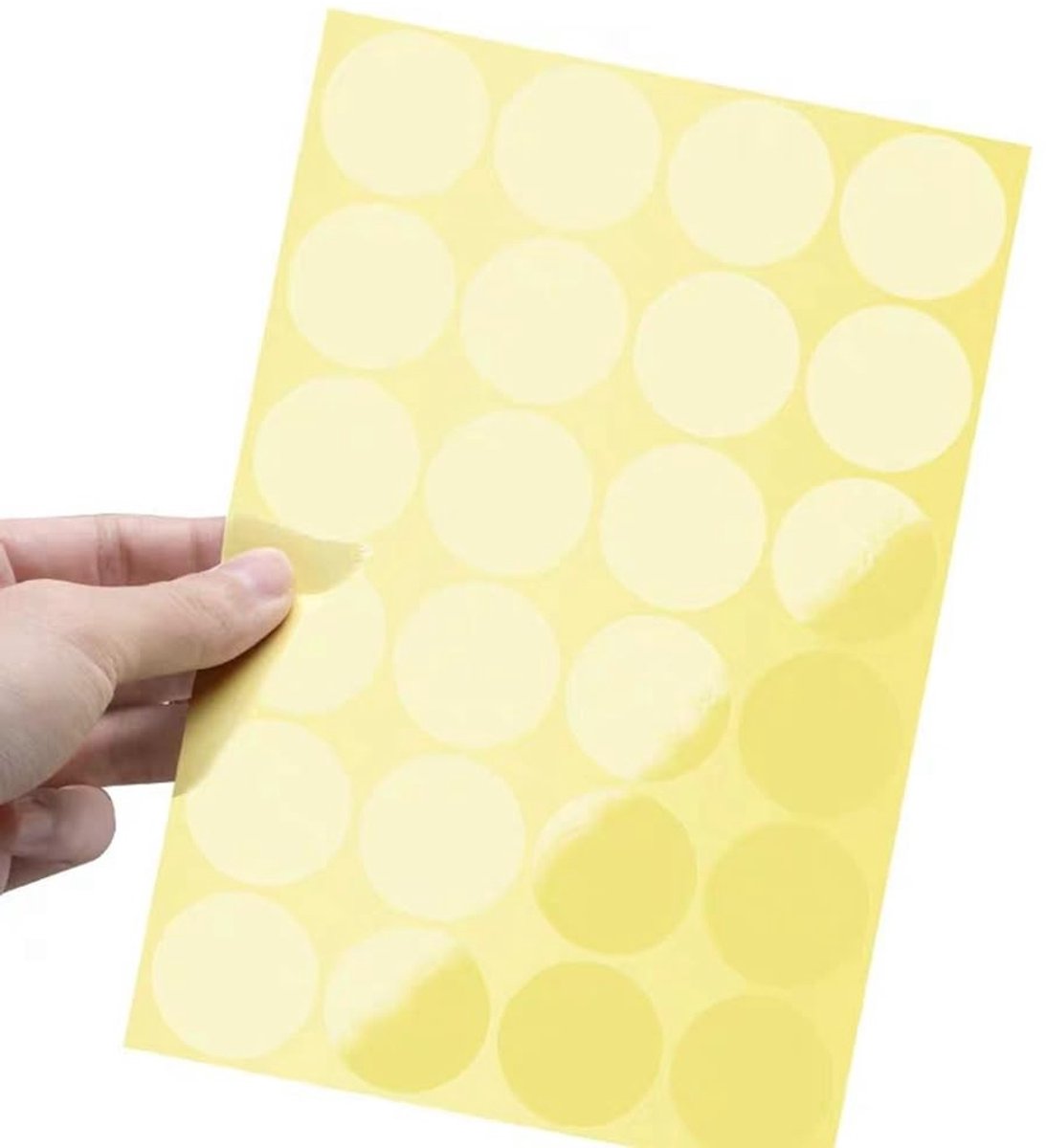 By shayne - Ronde Zegelstickers - Transparante Sluitlabels - 1000 Stuks - 25 mm - Zelfklevende Stickers - Voor Enveloppen en Dozen
