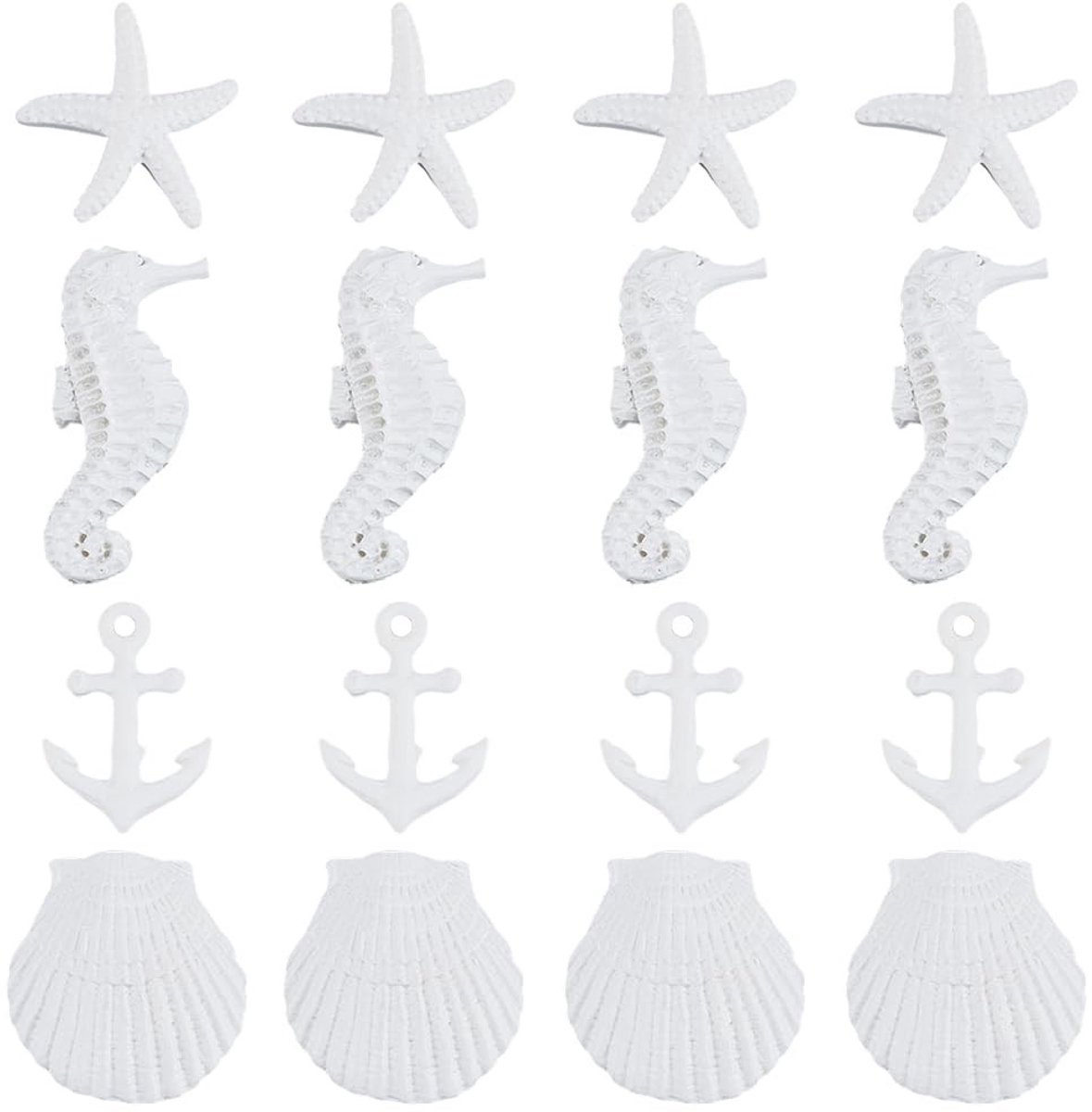 Vlemico - Decoratieve Ornamenten - Nautische Decoratie - 20-delige Schelpen en Sterrenbeeld Set - Perfect voor Interieur - Speelse Accenten - Uniek...