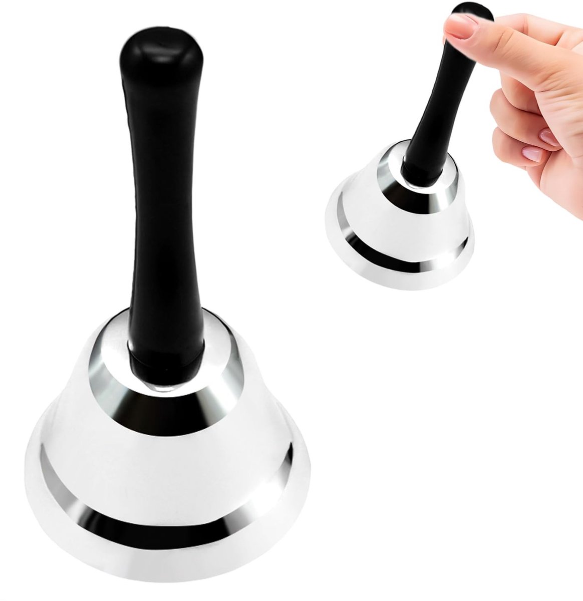 Stainless Steel Hand Bell - Ontvangstbel voor Hotel, Restaurant en School