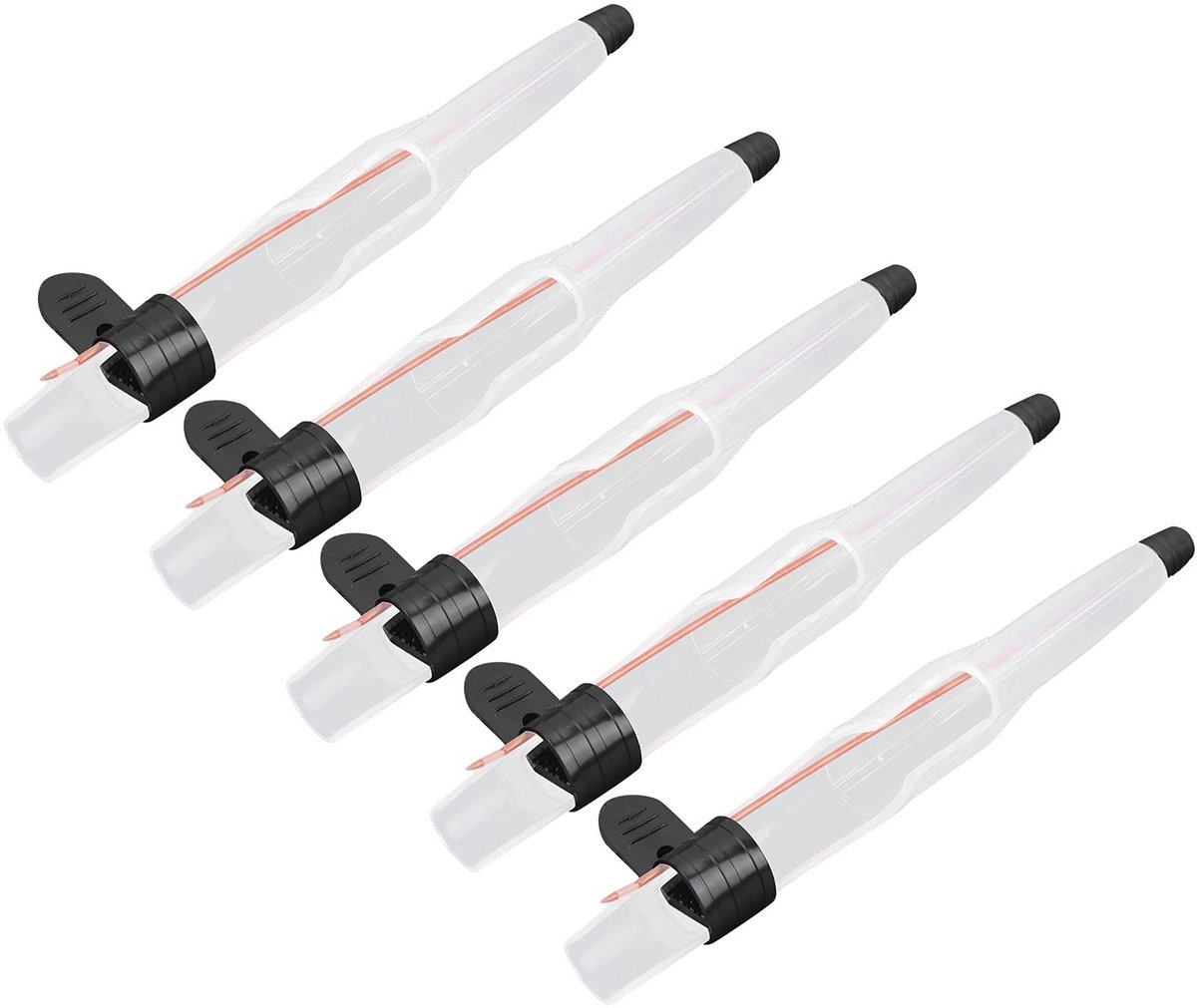 Smoakez - 5Pcs Plastic Hengel Tip Cap Cover - Bescherming voor Hengels - Lichtgewicht en Duurzaam - Zee Vissen Accessoires - Verstelbare Hoes - Ges...