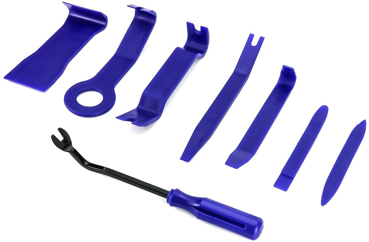 Smoakez - Auto Trim Tool Set - 8 Stuks - Perfect voor Interieur - Plastic Pry Tool - Auto Panel en Dashboard - Ideaal voor Doe-Het-Zelf Klussen