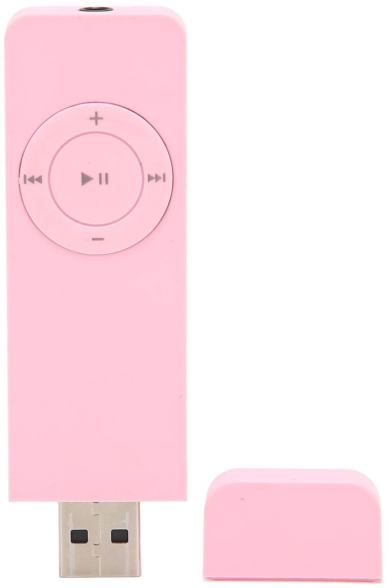 Dailygoods - MP3-speler - Mini Muziekspeler - Draagbaar en gebruiksvriendelijk - Compact formaat - Ondersteuning tot 64GB - Ideaal voor studenten - Ha