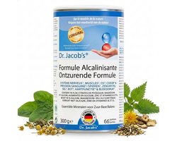 Dr. Jacob’s Alkaliserende Formule Poeder - Mineralen Citraten met Magnesium, Kalium, Calcium & Zink - Met zink voor het zuur-base metabolisme - Voedingssupplement - 300 g