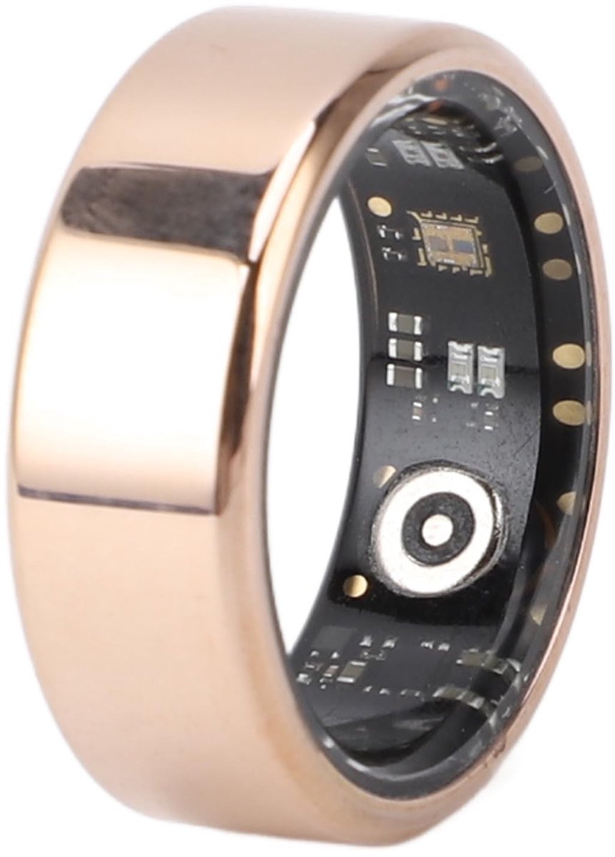 Dailygoods - Stijlvolle Ring - Smart Health Tracker - All Day Monitoring - Rosé goud - Slaapring - Smartphone Camera Remote - Mode...