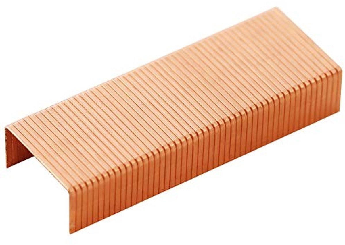 Dailygoods - Nietjes 24/6 - Rose Gold Kleur - 1000 Stuks - Standaard 12mm Breedte - Perfect Voor Kantoor En School - Hoogwaardige Kwaliteit