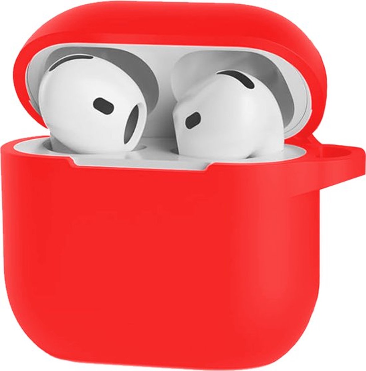 Go Go Gadget - Siliconen hoesje - Geschikt voor Apple AirPods 4 - Rood