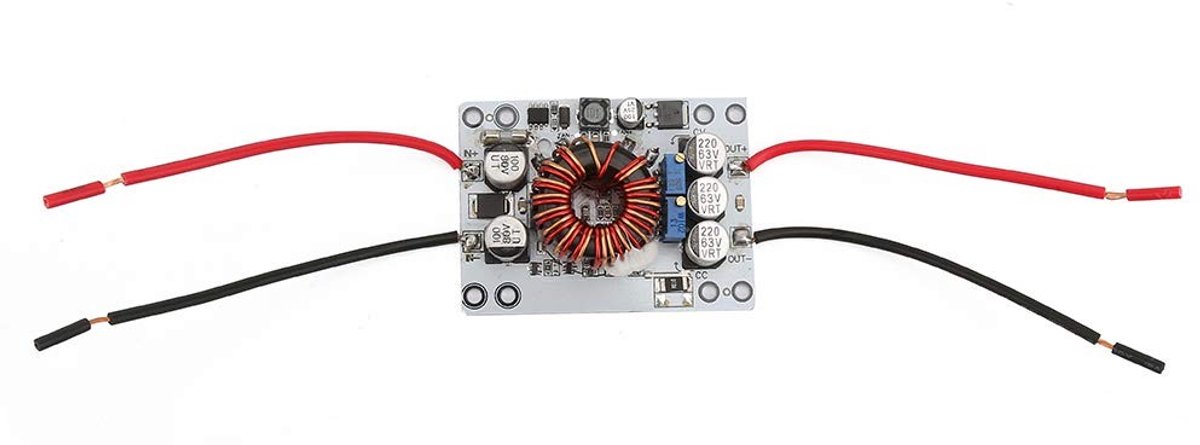 Dailygoods - DC-DC Converter - Instelbaar 10A Voedingsmodule - Aluminium Koellichamen - Step-up-down Voeding - Geschikt voor LED-drivers en Opladen