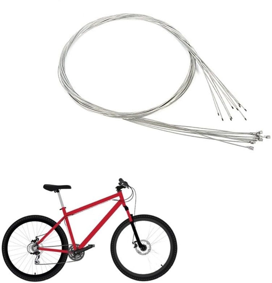 Hoogwaardige Fiets Derailleur Kabel 2m - Duurzaam en Geschikt voor Diverse Fietstypes