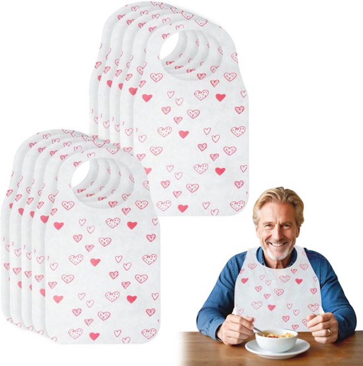 Harnas voor volwassenen, waterdicht en geoliede harnas voor mannen, lichtgewicht wegwerpschort voor volwassenen, koken tijdens het kamperen, schilderen, roze, één maat