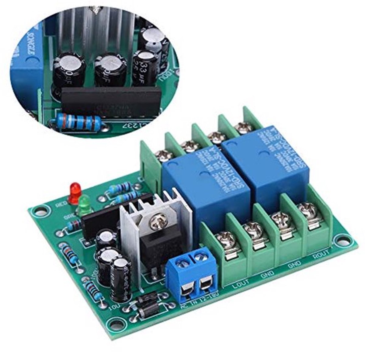 Speaker Protection Module Voltage Regulator Power Amplifier Board 2.0 2.1 Kanaal Power-On Delay Steady Module voor Thuisluidspreker