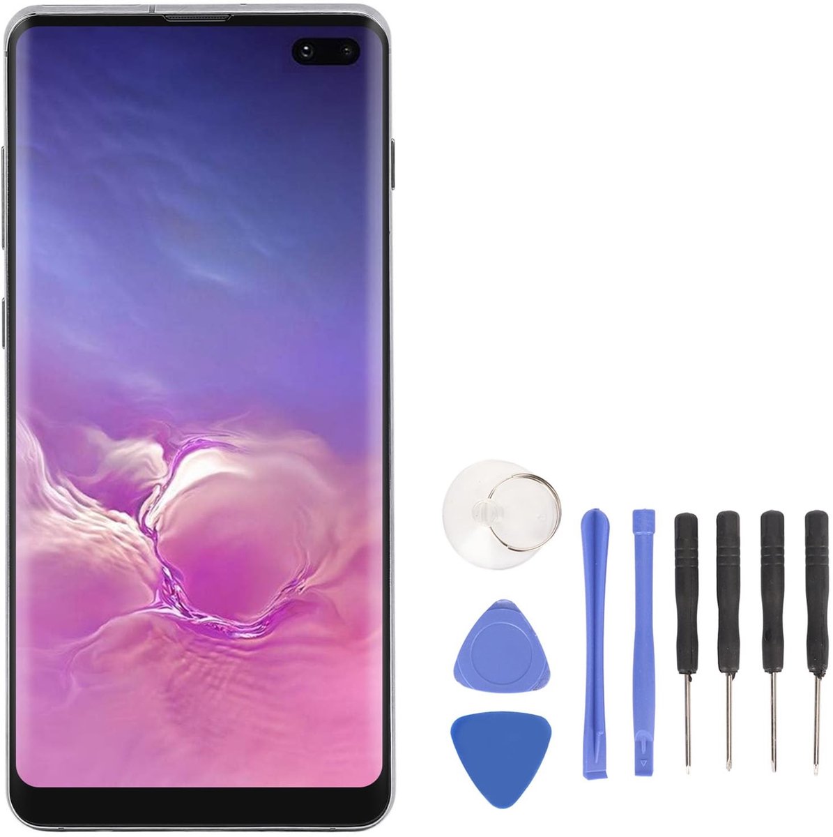 Vervangende OLED Scherm voor Galaxy S10 Plus - 6.4" Touchscreen met Reparatiekit (Zwart)