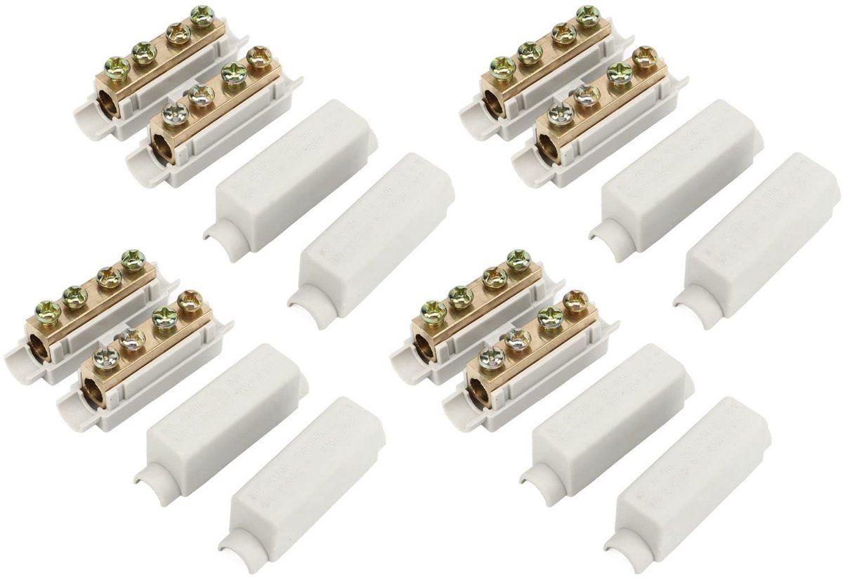 Store_9 - Splice Terminal Block - Draadconnector - Vlamvertragend - 4 Stuks - Hoge Kwaliteit - Geschikt voor Plafondbedrading - ZK 1116