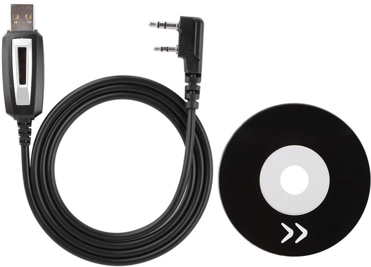 Store_9 - Walkie Talkie-programmeerkabel - USB-kabel - Duurzaam en sterk - Geschikt voor Windows - Programmeerkabel - Met CD