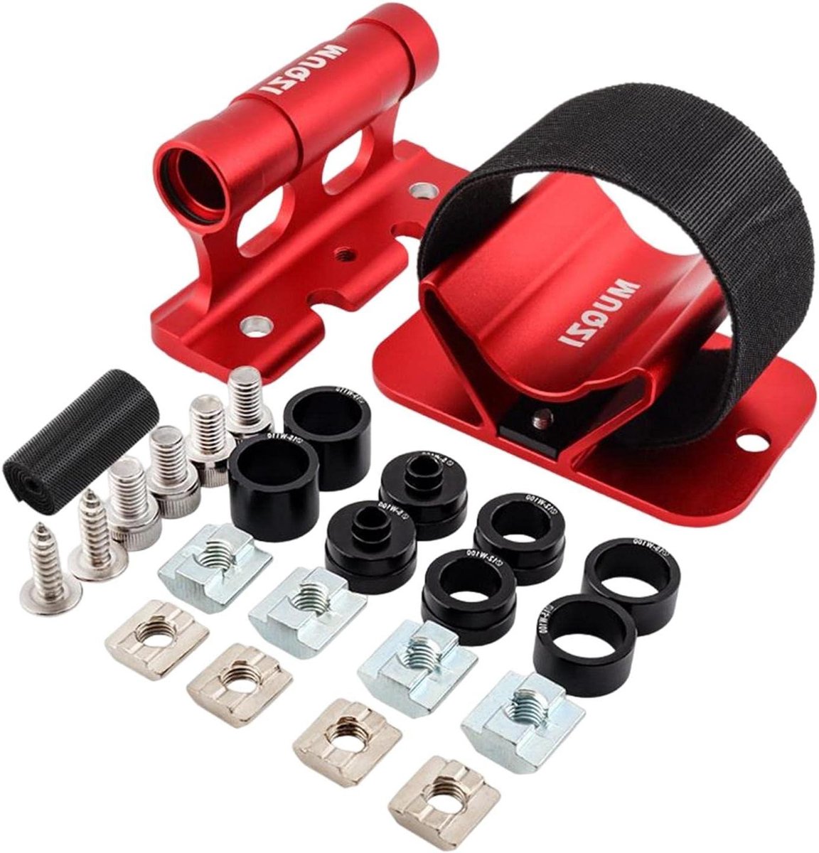 Fiets Vork Mount - Fietsdrager Auto - Fietsen Vervoeren - Stevige Aluminium Constructie - 110 x 90 x 57.7mm - Rood